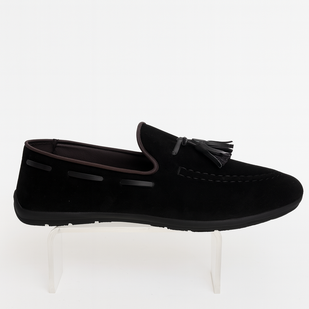 UGG Marris black suede tassel loafers. 4990
