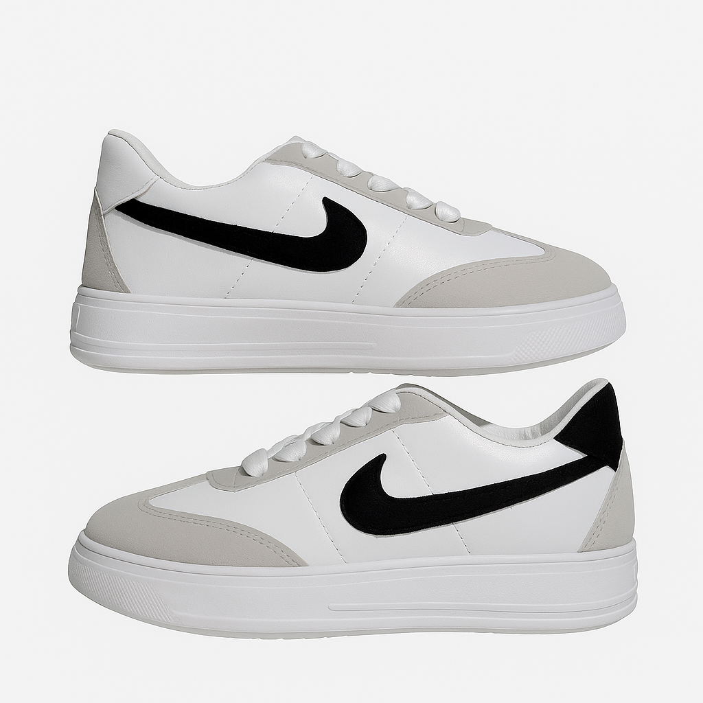 Nike Air Force 1 sneakers in a white and black 36886