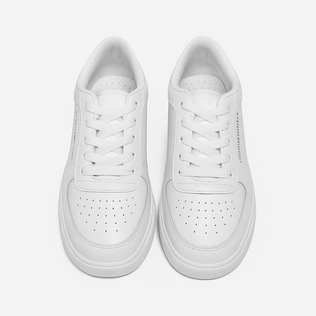 Tommy Hilfiger Lelini sneakers in white with a white heel 8273