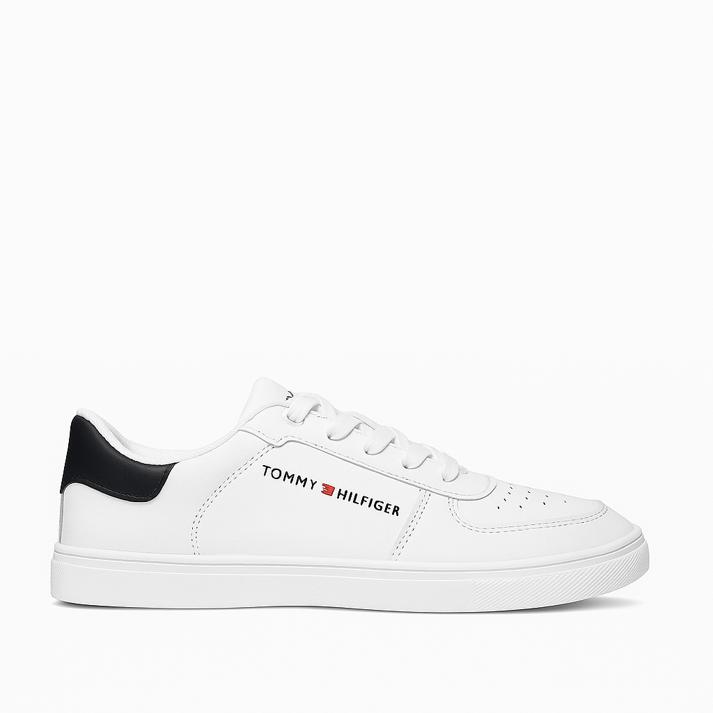 Tommy Hilfiger Lelini sneakers in white with a white heel 8273