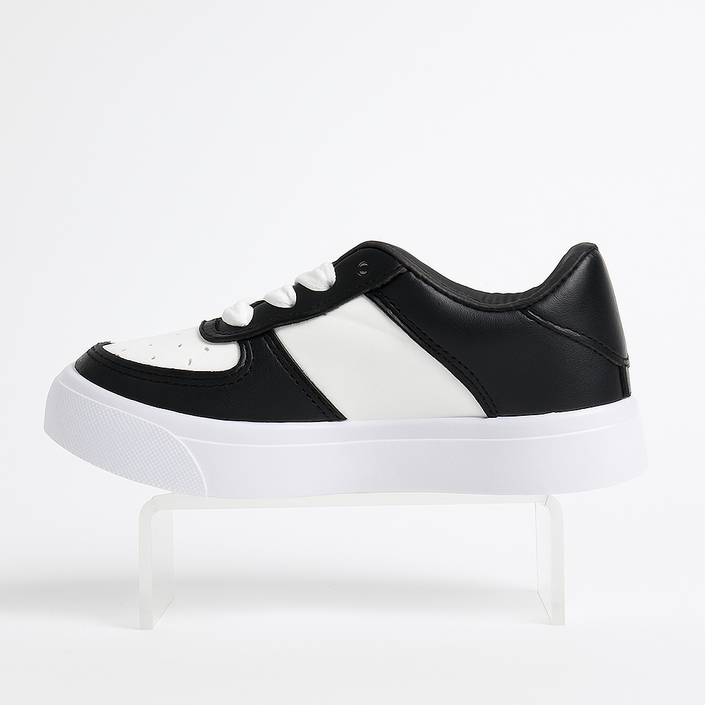 black and white Nike Air Force 1 sneakers. 33914