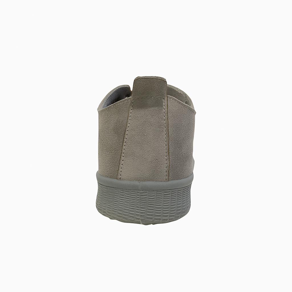 grey perforated lace-up sneakers.  130825