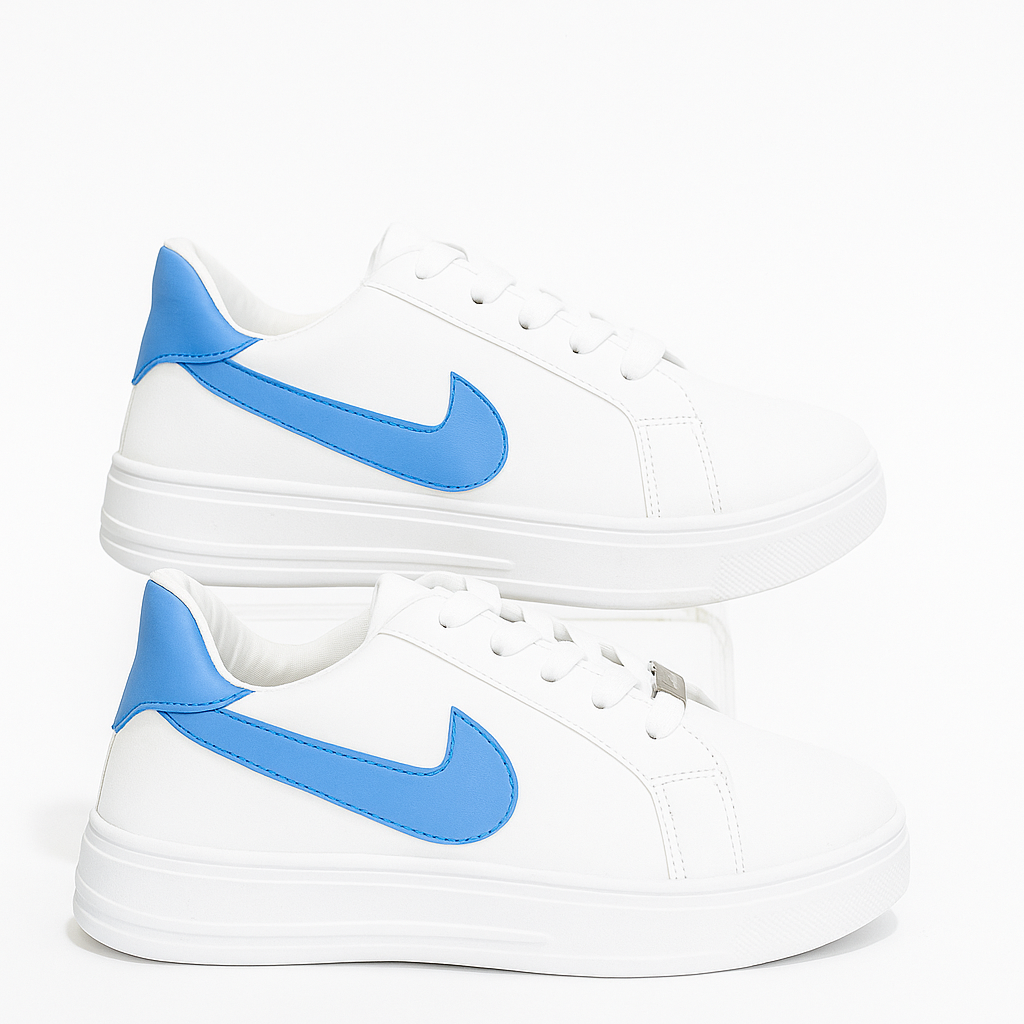 حذاء نايكي رياضي أزرق وأبيض 36989