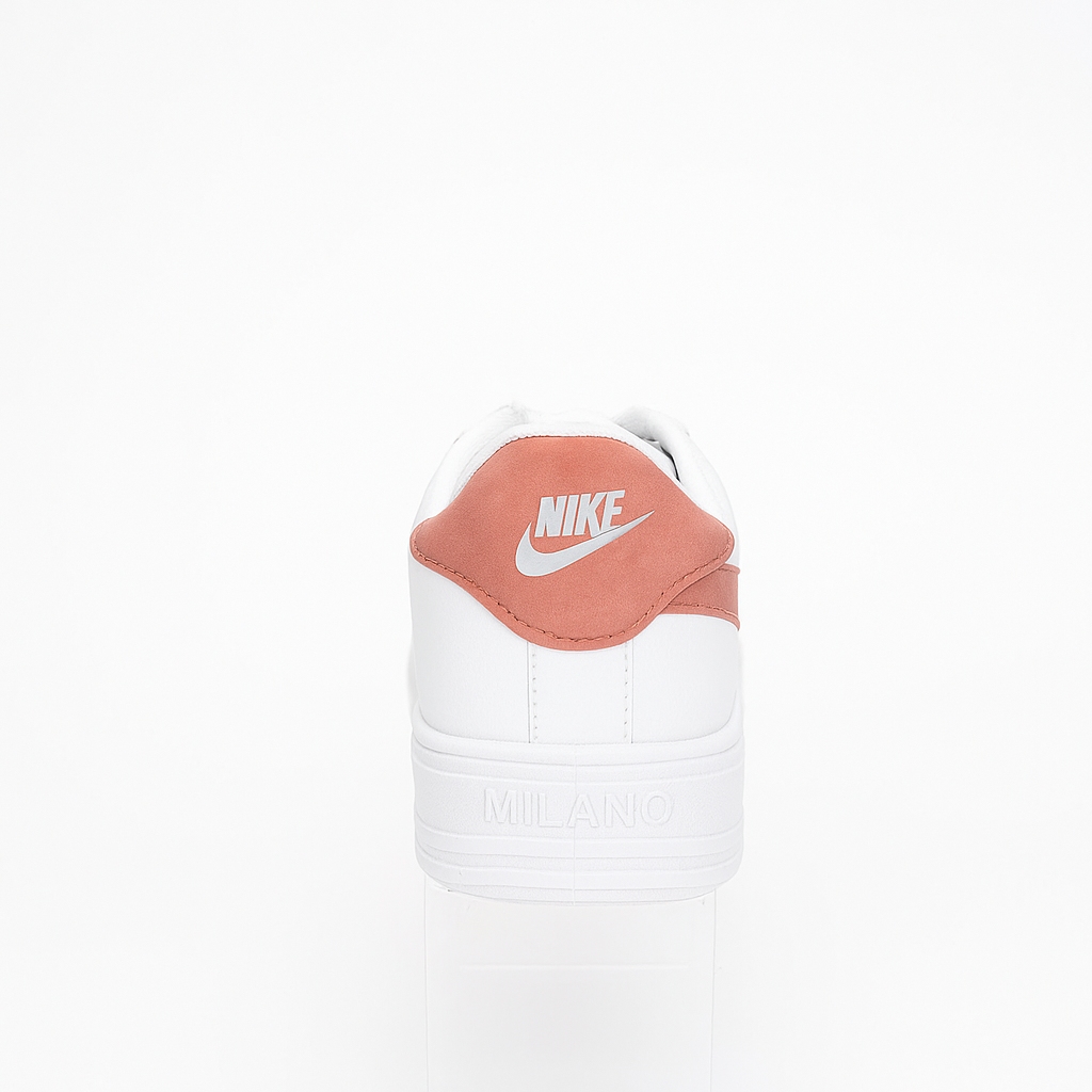 pink and white Nike sneaker 36989