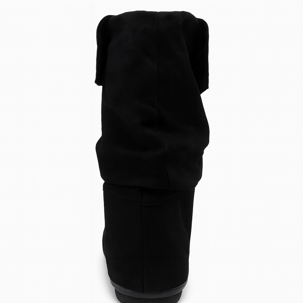 حذاء بني من الجلد المدبوغ ذو نعل مسطح وتفاصيل حلقة معدنية 18213