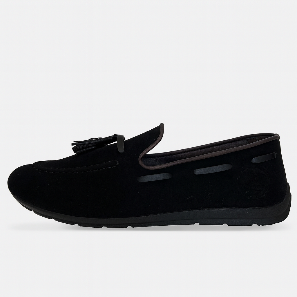 UGG Marris black suede tassel loafers. 4990