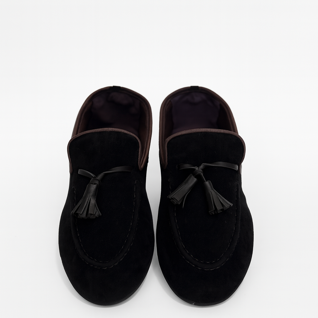 UGG Marris black suede tassel loafers. 4990