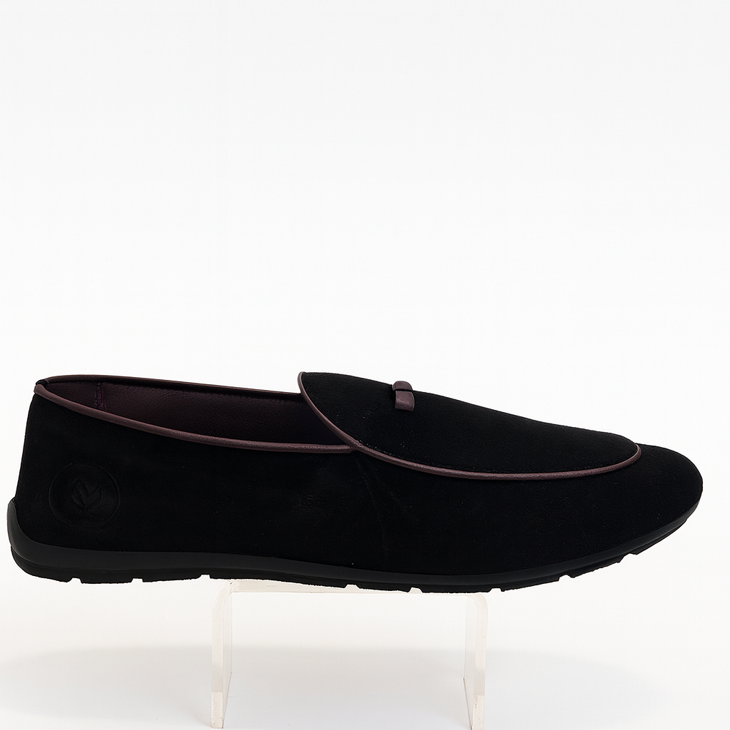 black suede loafers 4991