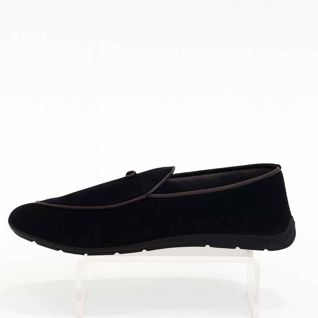 black suede loafers 4991