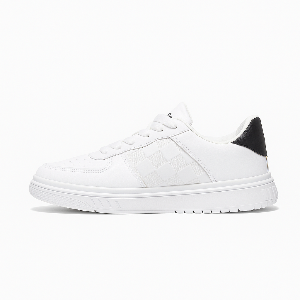white sneakers with a white heel tab 152057