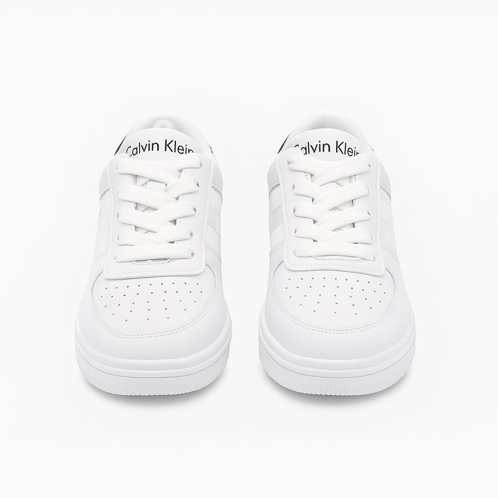 white sneakers with a white heel tab 152057