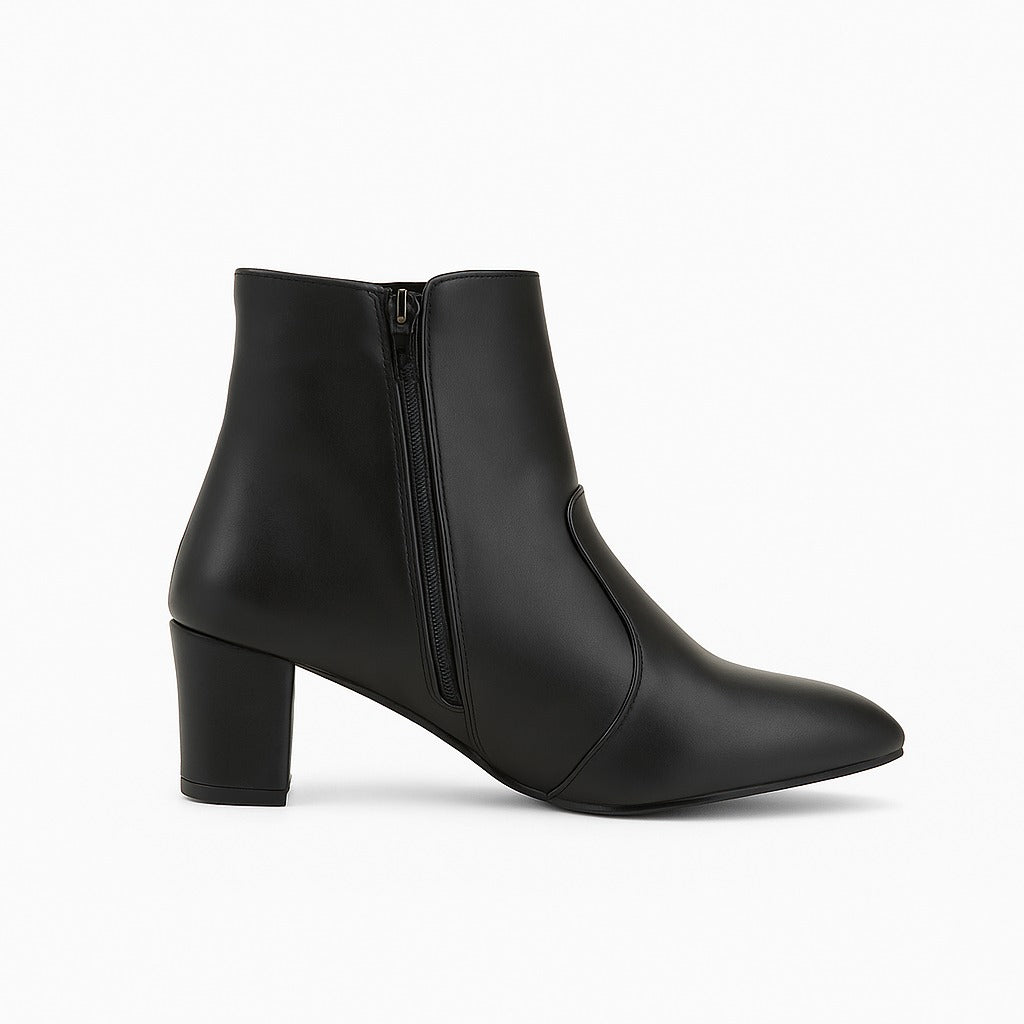 black short boots 18313