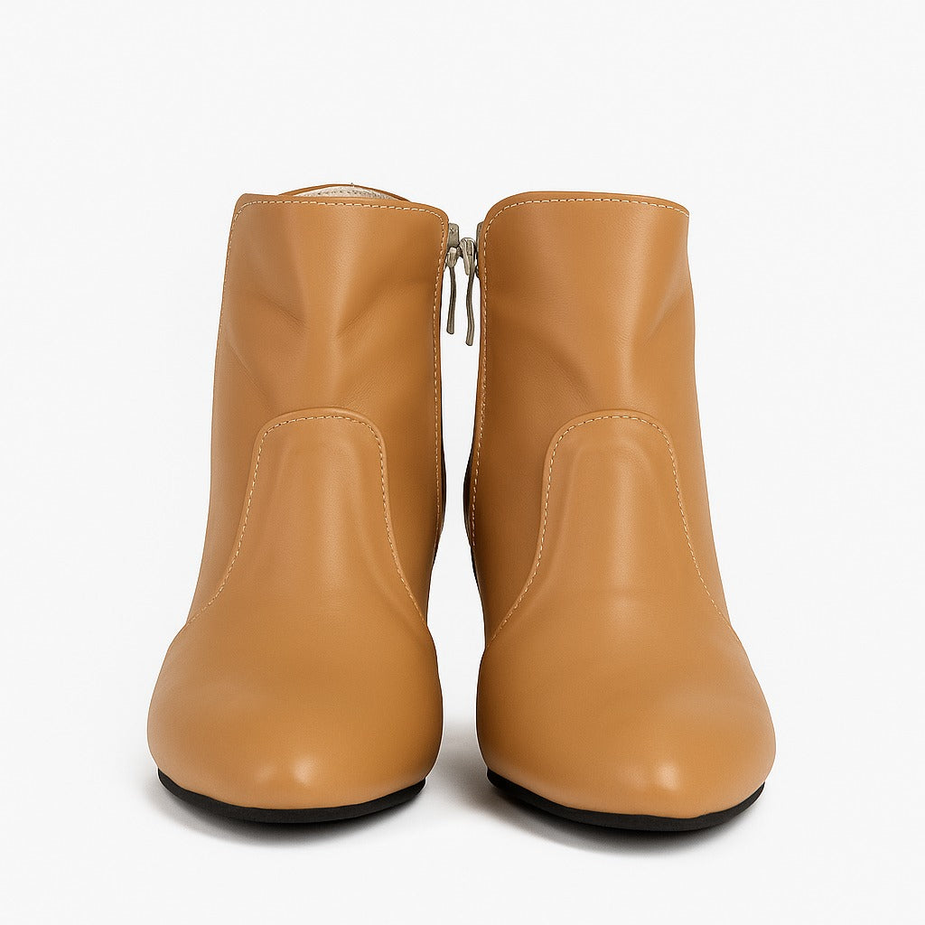 brown short boots 18313