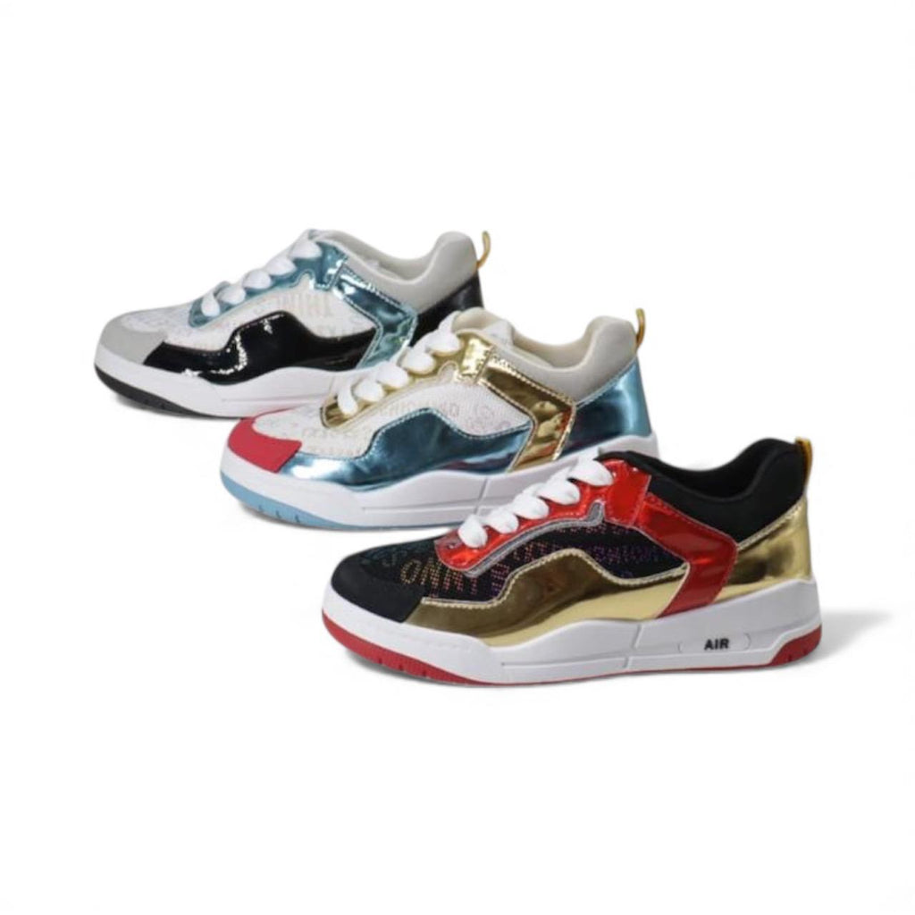 metallic-accented women's sneakers 152037