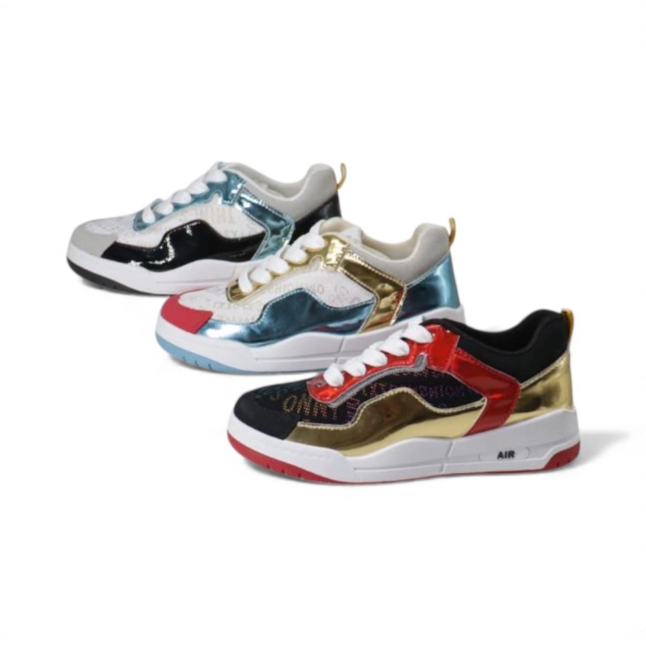 metallic-accented women's sneakers 152037